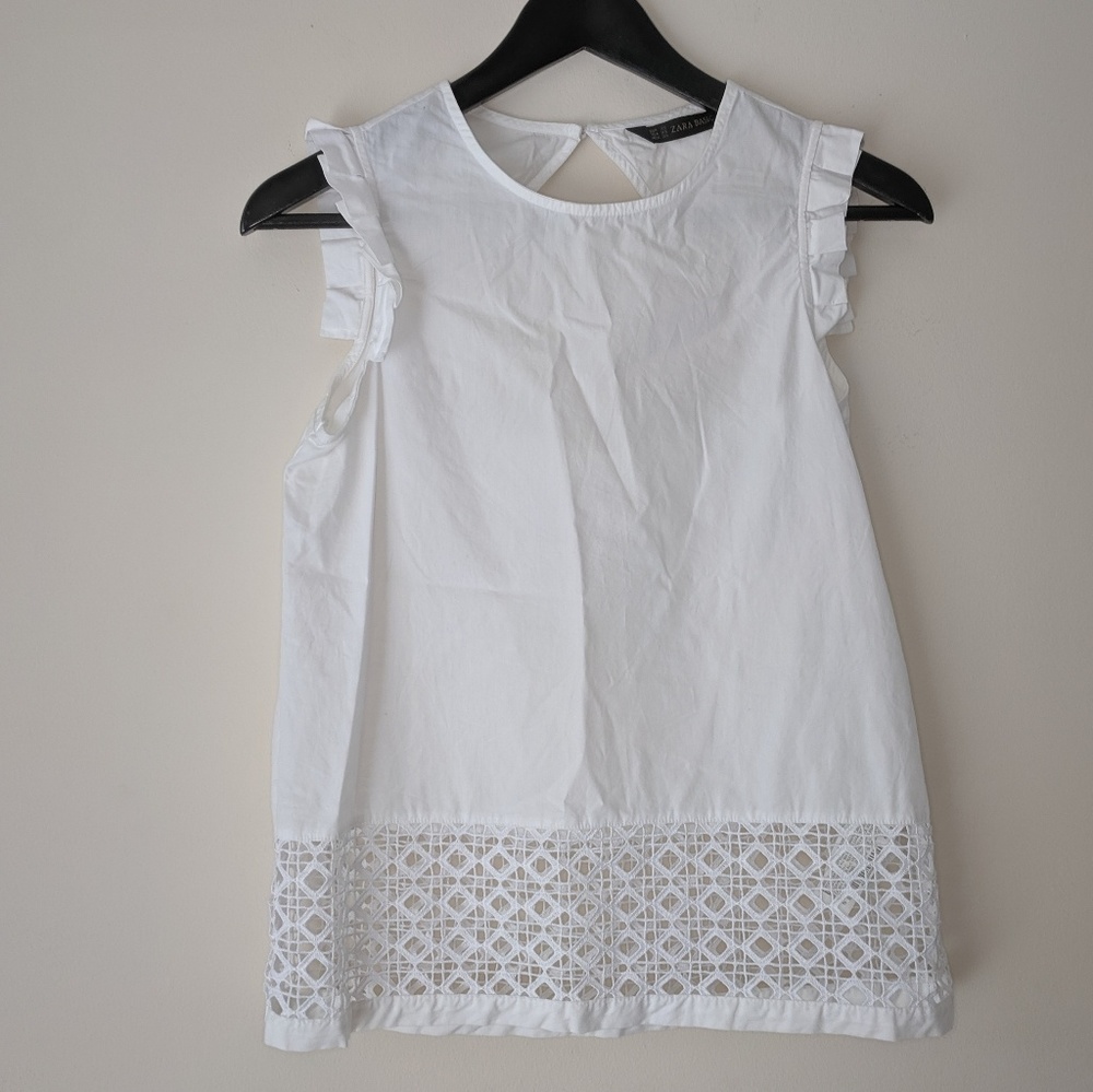 Zara Basics Blouse with Cage Detail